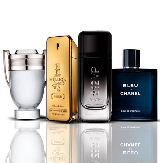 4 Parfüm Készlet | Invictus Victory + One Million + Bleu de Chanel + 212 Vip Black