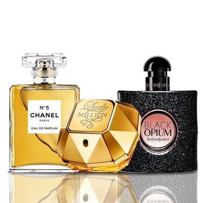 3 Parfüm Készlet | Chanel N°5 + Lady Million + Black Opium